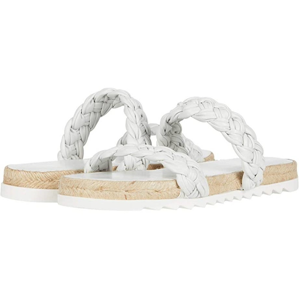 Marc Fisher Ml Jaimee White Espadrille Slip On Le… - image 1